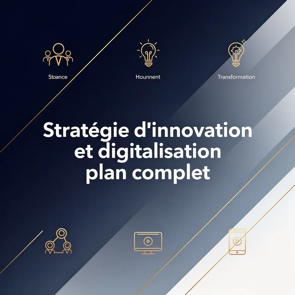 Stratégie d'innovation et digitalisation plan complet