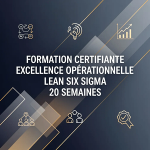 Formation certifiante excellence opérationnelle Lean Six Sigma 20 semaines