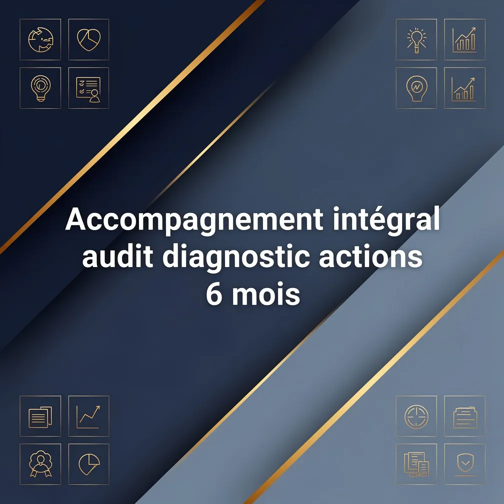 Accompagnement intégral audit diagnostic actions 6 mois